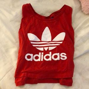 adidas cropped tank top